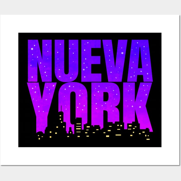 New York skyline at night Nueva York Wall Art by SinBle